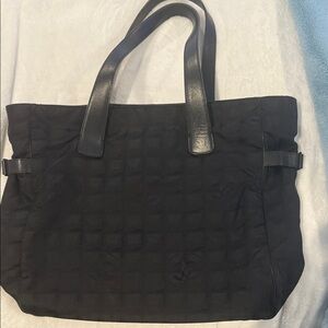 CHANEL Black Quilted Tote Bag
